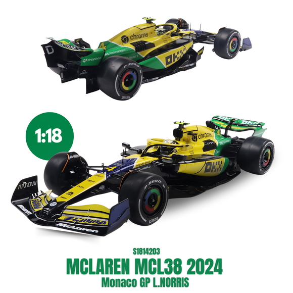 McLaren MCL38 F1 Team Norris Monaco GP 2024 1/18 SOLIDO S1814203