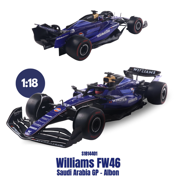 Williams FW46 F1 Team Albon Saudi Arabia GP 2024 1/18 SOLIDO S1814401