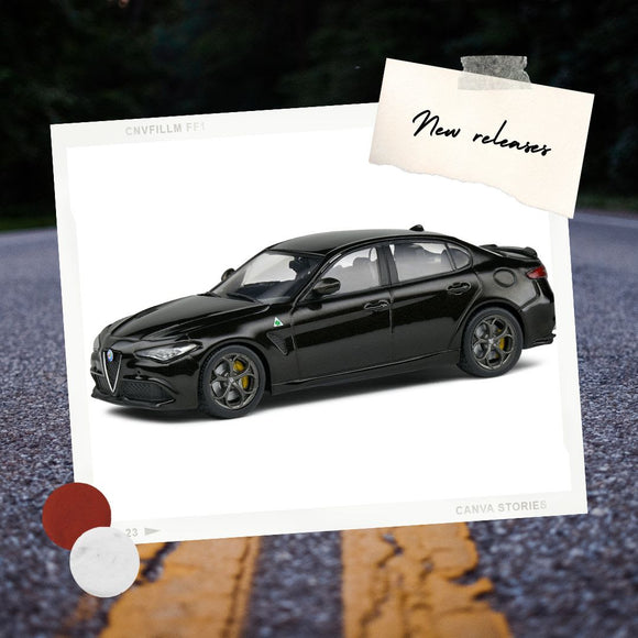 Alfa Roméo Giulia Quadrifoglio Black 1/43 SOLIDO S4313107