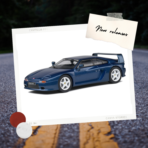 Voiture Miniature Solido Venturi 400 GT 1994 Bleu - Échelle 1/43, Référence SOL4313401