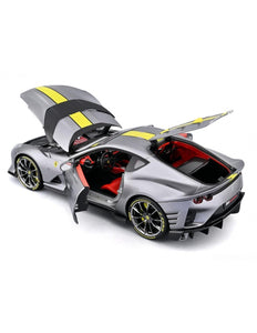 Ferrari 812 Competizione 2021 Grey 1/18 BBURAGO 18-01647