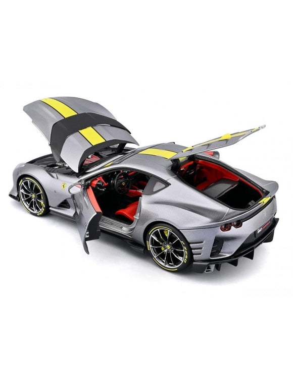 Ferrari 812 Competizione 2021 Grey 1/18 BBURAGO 18-01647