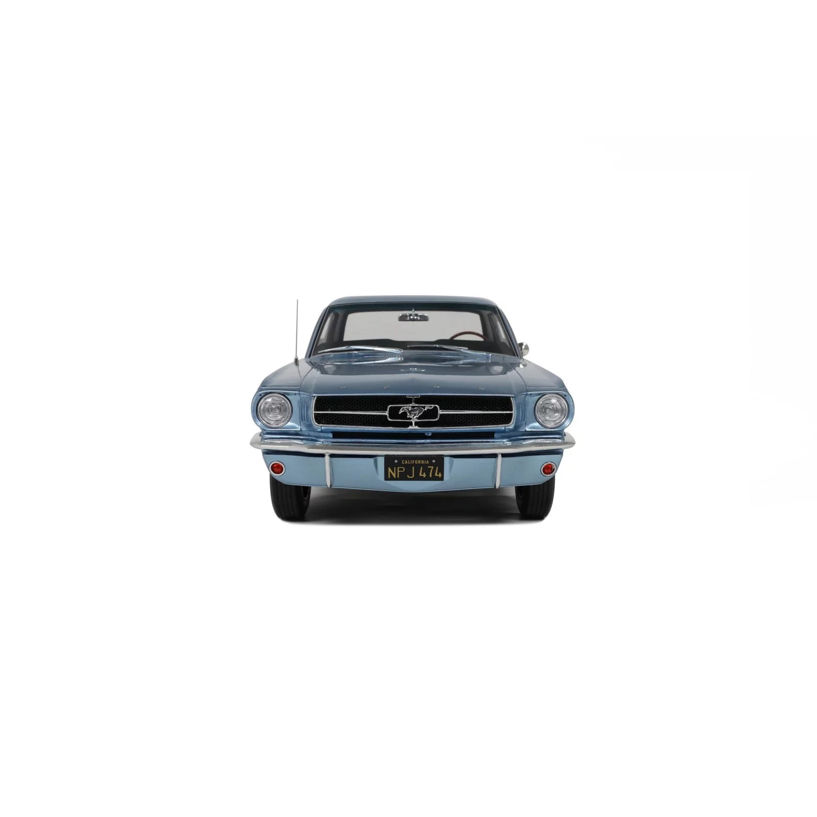 Ford Mustang V8 Hardtop Silver Blue Pony 1965 1/12 Ottomobile G089 - Collection Ford Mustang V8 Hardtop Silver Blue Pony 1965 1/12 Ottomobile G089 - Collection