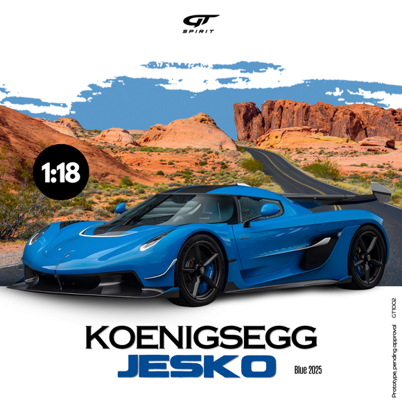 [ Pré-commande ] Koenigsegg Jesko Blue 2025 1/18 GT SPIRIT GT1002