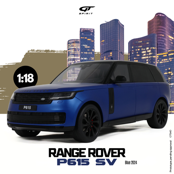 [ Pré-commande ] Range Rover P615 SV Blue 2024 1/18 GT SPIRIT GT540