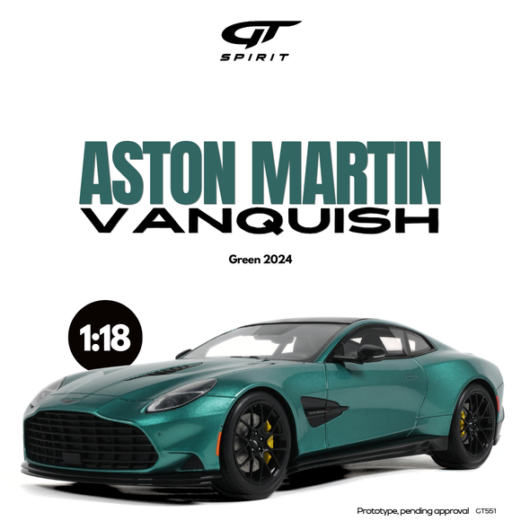 [ Pré-commande ] Aston Martin Vanquish Green 2024 1/18 GT SPIRIT GT551