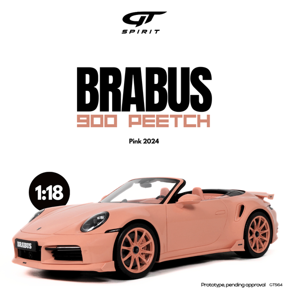 [ Pré-commande ] Porsche Brabus 900 Peetch Pink 2024 1/18 GT SPIRIT GT564