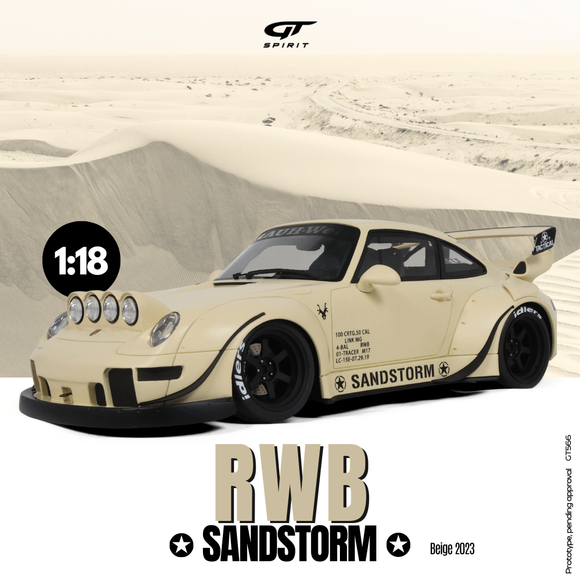 [ Pré-commande ] Porsche RWB Sandstorm Beige 2023 1/18 GT SPIRIT GT566