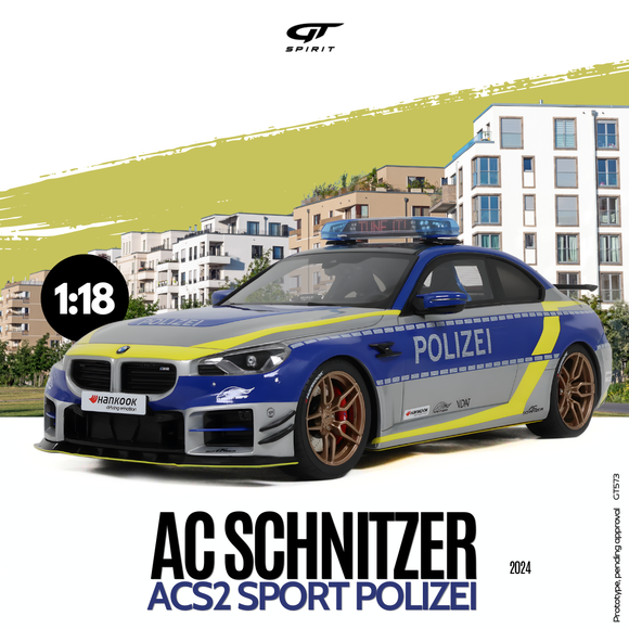 [ Pré-commande ] BMW AC Schnitzer ACS2 Sport Polizei 2024 1/18 GT SPIRIT GT573