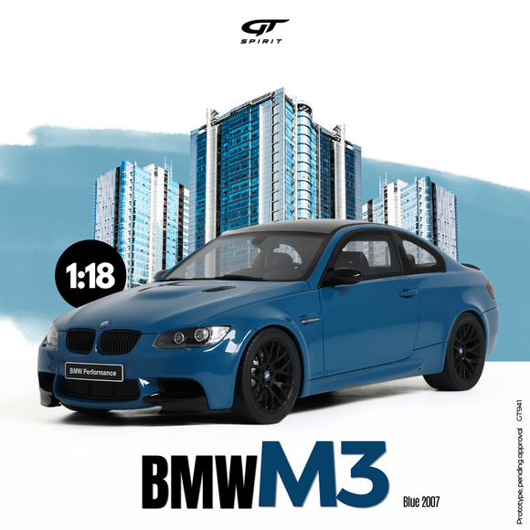 [ Pré-commande ] BMW M3 E92 Blue 2007 1/18 GT SPIRIT GT941