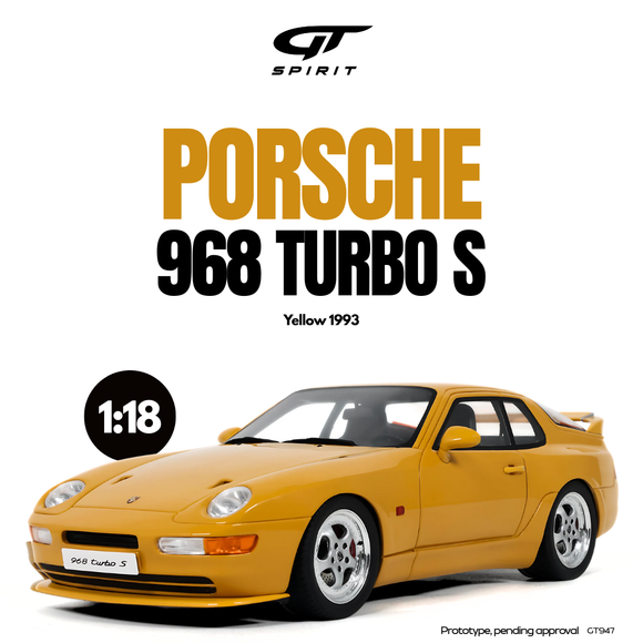 [ Pré-commande ] Porsche 968 Turbo S Yellow 1993 1/18 GT SPIRIT GT947