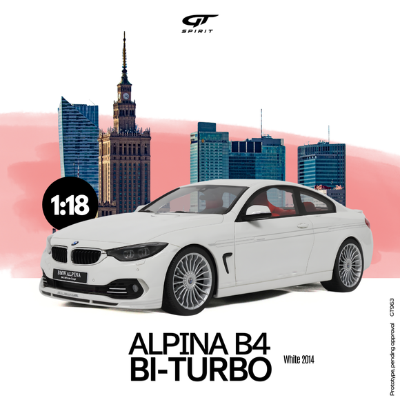 [ Pré-commande ] BMW Alpina B4 Bi-Turbo White 2014 1/18 GT SPIRIT GT963