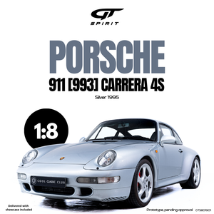 [ Pré-commande ] Porsche 911 (993) Carrera 4S Silver 1995 1/8 GT SPIRIT GTD801901