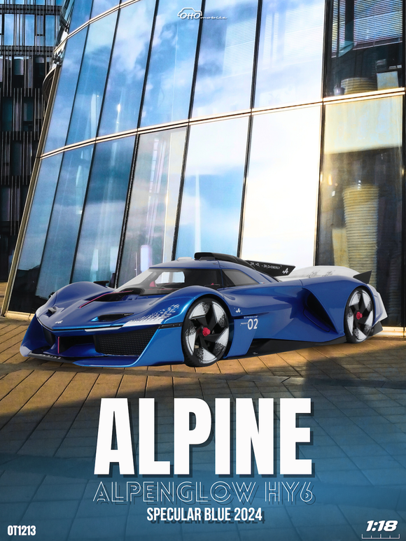 [ Pré-commande ] Alpine Alpenglow HY6 Specular Blue 2024 1/18 OTTOMOBILE OT1213