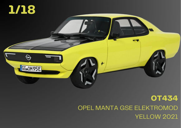  Opel Manta GSE Elektromod Yellow 2021 1/18 OTTOMOBILE OT434