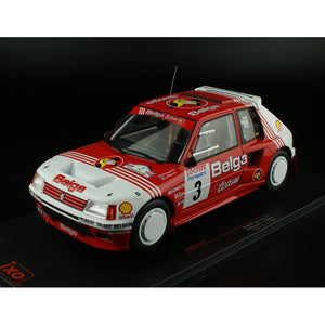 Peugeot 205 T16 #3 Belga Rallye Ypres 1985 1/18 IXO 18RMC135.22