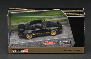 Porsche 911 Turbo Black 1/64 TARMAC T64S-009-BLK