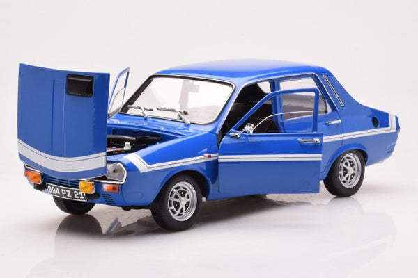 Renault 12 1975 avec bandes blanches Norev 1/18° – Les Miniatures