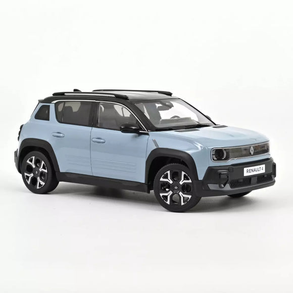 Renault 4 E-Tech Electrique 2025 Bleu Nuage 1/18 NOREV 185521