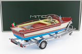 Bateau Riva Junior 1966 Ivory Yellow + Remorque 1/18 MITICA 206002-D