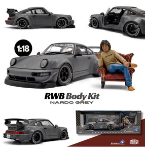 [ Pré-commande ] Porsche RWB Body Kit Nardo Grey 1/18 SOLIDO S1807517
