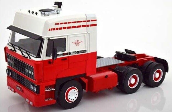 Road Kings 1:18 DAF 3600 SpaceCab Truck year 1986 orange