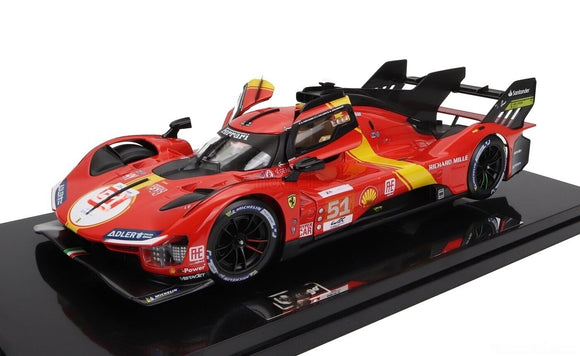Ferrari 499P #51 Vainqueur 24h du Mans 2023 1/18 BBURAGO 16311-51