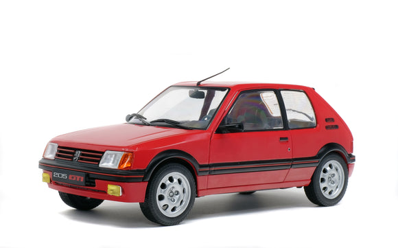 Peugeot 205 GTI 1.9L Rouge 1988 1/18 SOLIDO S1801702