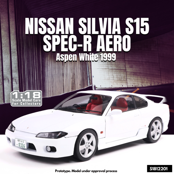 Nissan Silvia S18 Spec-R Aero Aspen White 1999 1/18 SOLIDO S1812201