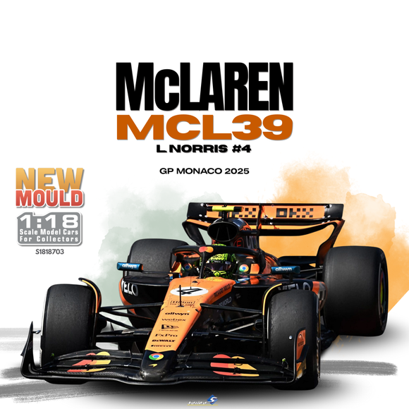 [ Pré-commande ] McLaren MCL39 #4 Norris GP Monaco 2025 1/18 SOLIDO S1818703