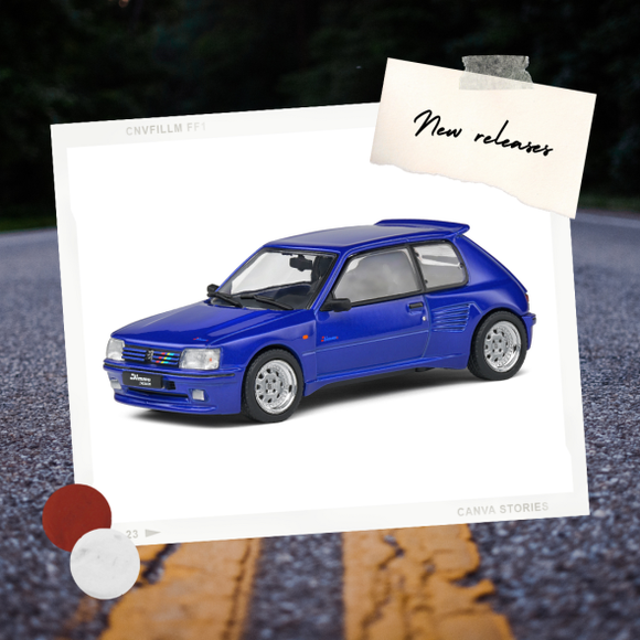 Peugeot 205 Dimma Blue 1/43 SOLIDO S4310803