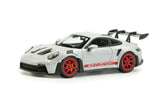Porsche 911 (992) GT3 RS Ice Grey Metallic Pyro Red 2023 1/43 SOLIDO S4314802