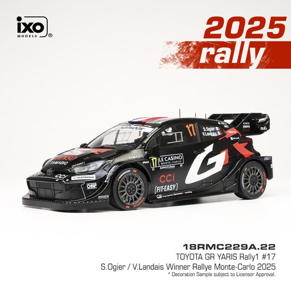 Toyota GR Yaris Rally1 #17 Rallye Monte Carlo 2025 1/18 IXO 18RMC229A.22