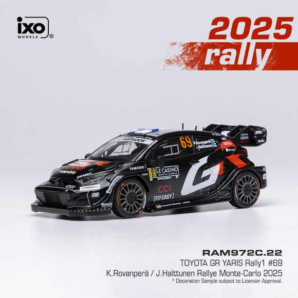 Toyota GR Yaris Rally1 #69 Rallye Monte Carlo 2025 1/43 IXO RAM972C.22
