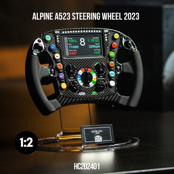 Volant Alpine A523 F1 2023 1/2 HC MODELS HC202401