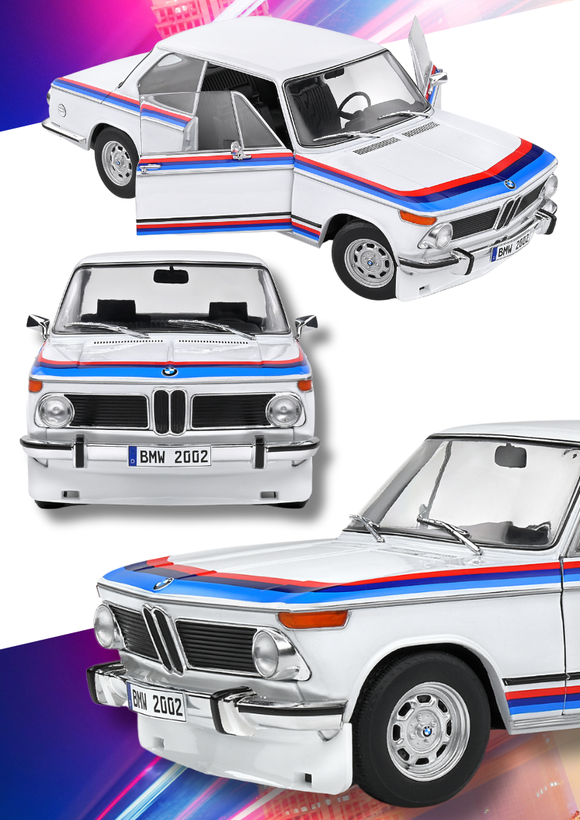 BMW 2002 TII Turbo Evocation White 1971 1/18 SOLIDO S1808602