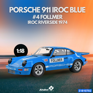 Porsche 911 Iroc Blue #14 1974 1/18 SOLIDO S1810702