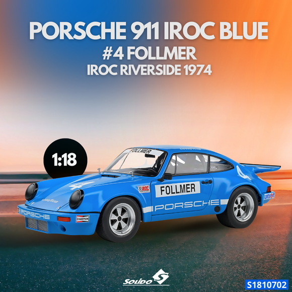 Porsche 911 Iroc Blue #14 1974 1/18 SOLIDO S1810702