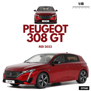 Peugeot 308 GT Red 2022 1/18 OTTOMOBILE OT1140