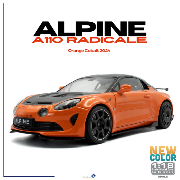 Alpine A110 Radicale Orange 2024 1/18 SOLIDO S1801629