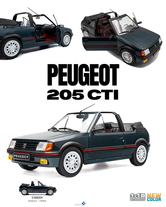 [ Pré-commande ] Peugeot 205 CTI Green 1986 1/18 SOLIDO S1806204