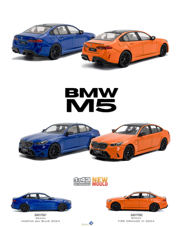 [ Pré-commande ] BMW M5 Sedan Fire Orange 2024 1/43 SOLIDO S4317552