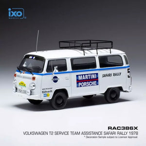 Volkswagen T2 Service Team Assistance Safari Rallye 1978 1/43 IXO RAC386X