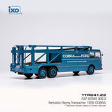 Fiat Bartoletti 306/2 Transporteur Ford Cobra 1956 Blue 1/43 IXO TTR041.22
