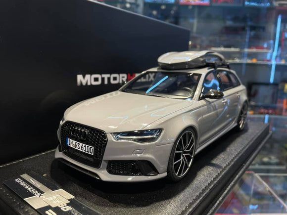 Audi RS6 Avant 2017 + Coffre de toit 1/18 MOTORHELIX