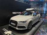 Audi RS6 Avant 2017 + Coffre de toit 1/18 MOTORHELIX