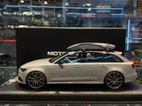 Audi RS6 Avant 2017 + Coffre de toit 1/18 MOTORHELIX -2