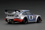 Porsche RWB 964 Silver/Orange 1/18 IGNITION IG2468
