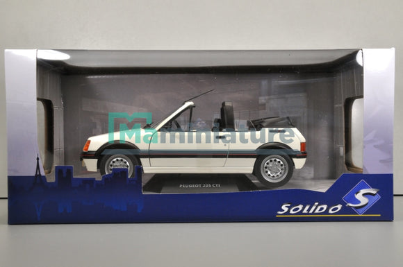 Peugeot 205 CTI Mk1 1989 Blanc 1/18 SOLIDO S1806202