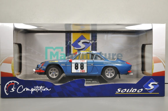 Alpine Renault A110 1600S Rallye du Portugal 1971 1/18 SOLIDO S1804202